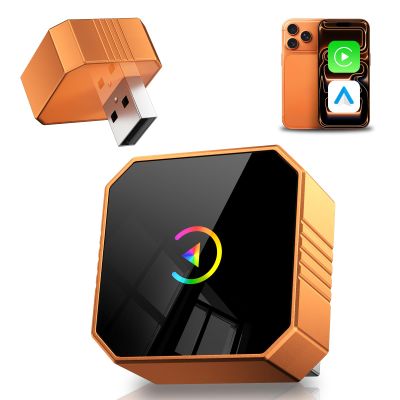 MIXGOLD 2026 Wireless CarPlay for iPhone, 2-in-1 Plug and Play Converts Wired to Wireless CarPlay Android Auto, Fast Auto-Connect, Zero Latency, Carplay GPS Navigation System for iPhone
