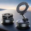 OUTMX Vacuum Magnetic Phone Holder for Car for GMW POER 2024- Accessories, 360 Adjustable Suction Cup Phone Mount for Dashboard Windshield,Black view 2