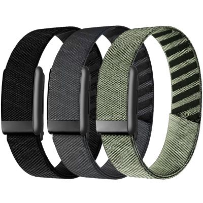 3 Packs Bicep Bands Compatible with Whoop 5.0 for Women Men, Sport Nylon Adjustable Breathable Replacement Bands for Whoop 5.0 One/Peak/Life,Wearable Health,Fitness&Activity Tracker(Length 40cm)