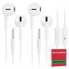 2 Pack Wired Earbuds with 3.5mm AUX Plug Headphones,Earphones with Microphone, Corded for 3.5mm Jack Ear Buds for iPhone, Samsung, Computer, Laptop, School Students, Women, Small Ear view 1