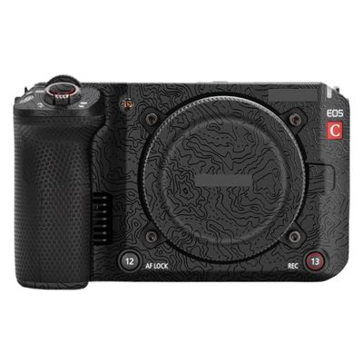 Anti-Scratch EOSC50 Camera Vinyl Wrap Skin for Canon EOS C50 Accessories Protector Coat Sticker C 50 Protective Skin C50 (Contour Black Glossy, for Canon EOS C50)