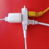 3 Household Appliance sockets Connect,2 Prong Flat Pin Plug Socket,Power Long Extension Cord,Plug for Light Bulbs, Printers,TV, Coffee Machines,Light Strip,Drills,6.1 Feet (1.85 Meter) view 2