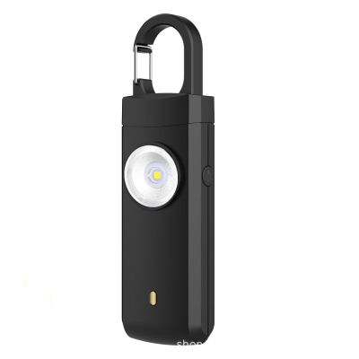 Personal Safety Alarm with 130dB Siren & LED Light Portable Durability for Night Lighting Multiple Colors Wireless Alarm for Women (Black)