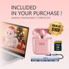 HP Business & Education Chromebook  Cloud-First Workflows, Intel Processor N200, 4GB RAM, 640GB (128GB UFS+512 GB SD Card) Storage, 14 HD, ChromeOS, Docking Station & Earphones (Sliver) view 3