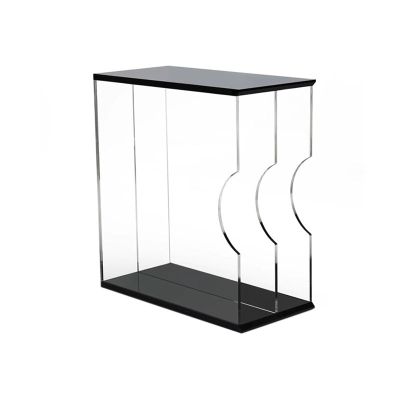 WANGHAI2024M CD Storage Rack Double Compartment Vinyl Record Storage Rack, Table Acrylic CD Album Display Shelf