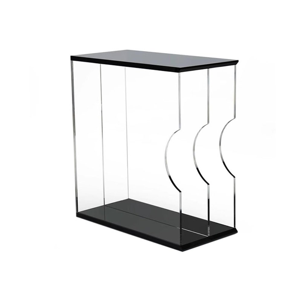 WANGHAI2024M CD Storage Rack Double Compartment Vinyl Record Storage Rack, Table Acrylic CD Album Display Shelf