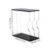 WANGHAI2024M CD Storage Rack Double Compartment Vinyl Record Storage Rack, Table Acrylic CD Album Display Shelf view 2