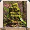 10X8ft Fabric Forest Moss Backdrop Enchanted Mossy Arch Rainforest Tropical Outdoor Adventure Background Party Decorations Photoshoot Studio Props view 3