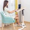 Aluminum Alloy Laptop Table Desk with Yellow Density Board,with Mouse Board, Adjusable Height, Lockable Casters,Adjustable Laptop Stand for Use view 2