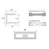 Mtlavishness Under Desk Laptop Mount Aluminum Alloy Metal Shelf Device Holder with Anti Scratch Silicone for Laptop Tv Box Silver (Silver) view 2