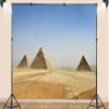10X7ft Fabric Egypt Pyramids Backdrop Elegant Desert Scene for Events Ancient Egyptian Retro Brick Stone Building Background Party Decorations Photo Studio Props view 3