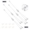 TNJPSEK 3Pin ARGB Spliter Cables with Male Pins, Female to Female Addressable RGB Spliter Extension Cable, 3-Pin RGB Splitter for 5V Computer Chassis PC Fans CPU Coolers Heat Sink (1-to-2 White) view 1