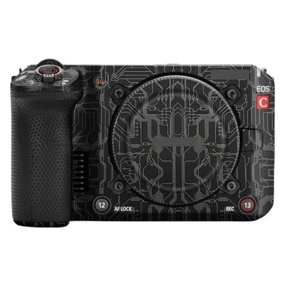 Anti-Scratch EOSC50 Camera Vinyl Wrap Skin for Canon EOS C50 Accessories Protector Coat Sticker C 50 Protective Skin C50 (Circuit Titanium, for Canon EOS C50)