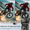 4K Vlogging Camera Mini Action Camera 180 Rotating Pocket Body Cam with Audio & Video Handheld Pov Cameras with Stabilization, Touch Screen, 64GB Card Small Vlog Camcorder for Sport, Travel, Daily view 4