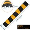 6FT Rubber Speed Bump, Heavy Duty Speed Bump Cable Protector Ramp, 72.4" x 12" x 2" Traffic Hump Floor Cord Cover for Driveway/Garage/Parking Lot view 2