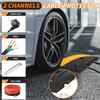 6FT Rubber Speed Bump, Heavy Duty Speed Bump Cable Protector Ramp, 72.4" x 12" x 2" Traffic Hump Floor Cord Cover for Driveway/Garage/Parking Lot view 3