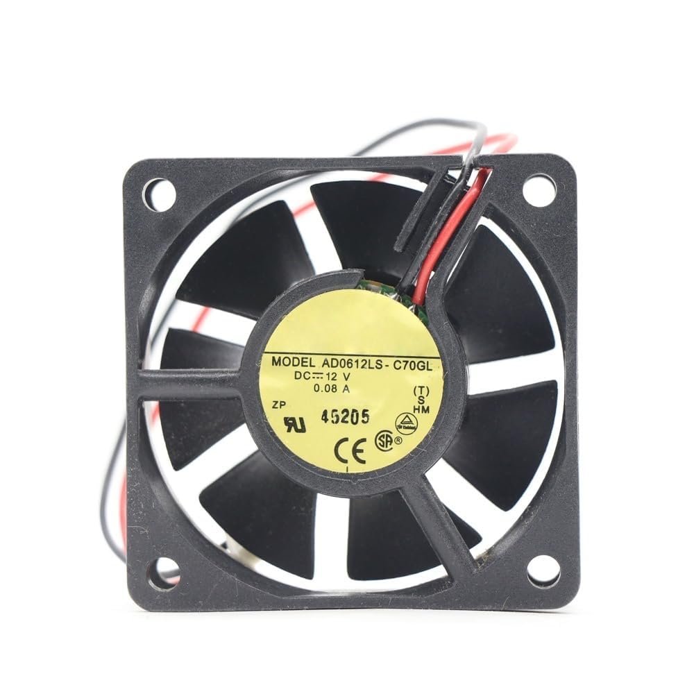 AD0612LS-C70GL DC12V 0.08A 2-Wire Inverter Cooling Fan 60x60x20mm 6cm