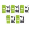5 Pack Green Limited Keypad Front Housing Case Replacement for HT1250 Portable Two Way Radio view 1