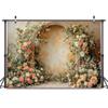 12X8ft Flower Wall Backdrops Arch Pregnant Wedding Party Supplies Valentine's Day Mother's Day Event Bridal Shower, Baby Shower Banner Photo Shoot Portrait Photo Background view 4