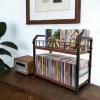 Mofail 2-Tier CD Holder, CD Storage Shelf, CD Organizer with Display, CD holder stand, Premium CD Rack for Home & Office(Brown) (3-Tier) view 1