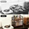Mofail 2-Tier CD Holder, CD Storage Shelf, CD Organizer with Display, CD holder stand, Premium CD Rack for Home & Office(Brown) (3-Tier) view 3