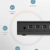 3D Synchronizer- KVM Switch Controller,8 Port USB Keyboard Mouse, Plug and Play Distributor, for Multiple PCS view 3