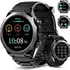 Military Smart Watches for Men (Answer/Make Calls), 1.39" HD Fitness Watches, Heart Rate/Sleep Monitor, 110+ Sports Modes Watch for Men, Waterproof Watch, 30Day, Watches for Android/iPhone, Black view 1