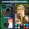 Military Smart Watches for Men (Answer/Make Calls), 1.39" HD Fitness Watches, Heart Rate/Sleep Monitor, 110+ Sports Modes Watch for Men, Waterproof Watch, 30Day, Watches for Android/iPhone, Black view 3