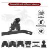 JINLE-FUN Motorcycle GPS Mount Navigation Plate Bracket Windshield Phone Stand Holder Compatible with Moto Guzzi V85TT 2019 2020 2021 2022 2023 2024(Type 4) view 3