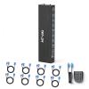 MT-VIKI KVM Switch 8 Port, 8X1 Rackmount KVM Switch VGA,Fit 1U 19'' Rack, Included 8 USB VGA KVM Cables & Power Adapter view 1