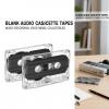 Dranvosk 2 Pack Blank Cassette Tapes 60 Minutes Clear Audio Recording Tape with Plastic Storage Case for Music Speech Collectors view 3