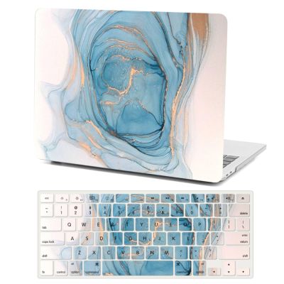 ACJYX Case Compatible with MacBook Pro 13 Inch Model A1502 A1425 2015-2012 Release, Lightweight Plastic Laptop Shell & Keyboard Cover for Old Version Mac Book Pro Retina 13, Blue Swirl Marble