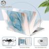 ACJYX Case Compatible with MacBook Pro 13 Inch Model A1502 A1425 2015-2012 Release, Lightweight Plastic Laptop Shell & Keyboard Cover for Old Version Mac Book Pro Retina 13, Blue Swirl Marble view 2
