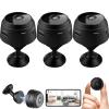 Magnetic Mini Security Camera, Indoor Security Camera Mini, Night Vision Motion Detection Security Cam Covert Cameras with App (3Pcs) view 1