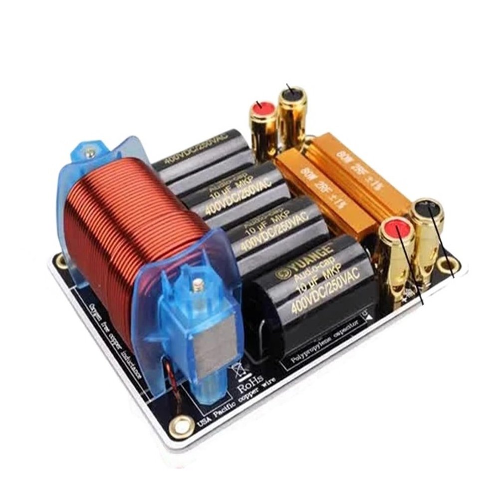 1 PCS 300W / 500W / 800W Bass Speaker 250Hz/300Hz Subwoofer Frequency Divider Stereo DIY Woofer Crossover Filter(800W)