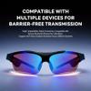 PohuStues Smart Sunglasses & Bluetooth Glasses - 2026 Latest Audio glasses for Men and Women with Hands-Free Calls, Music Play, and Voice Assistant, Ideal for Work, Sports, Daily Life(Gradient Blue) view 3