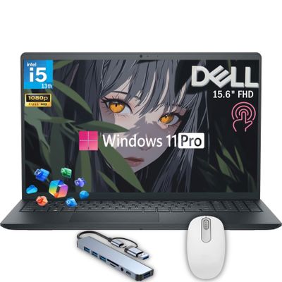 Dell Inspiron 3530 15 Touchscreen Laptop, Intel 10-Core i5-1334U, 32GB RAM, 1TB SSD, Windows 11 Pro, 8-in-1 Hub & Mouse, 15.6" Anti-Glare FHD IPS Display Laptop Computer, for Business & Student