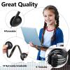 GDBOMA USB C Headphones Bulk 30 Pack for Classroom School Kids,USB Type C Headphones Class Set Compatible with Pad Smartphones Black (B) view 3