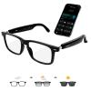 AI Smart Glasses for Men & Women  Powered by ChatGPT, 164+ Languages Translation and Photochromic Lens, Meeting Assistant, Bluetooth Glasses w/ Music & Hands-Free Calling, UV & Blue Light Protection view 1