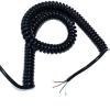 ACFFVBW Coiled Extension Cord, Retractable Coiled Coil Cord, 3 Core 22AWG Spring Spiral Cable Stretch 1-15 Meters Telescopic Wire Extension(Stretch 6 Meter) view 2