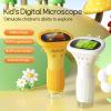Buggy Lens for Kids, 2" IPS Screen 1000X Handheld Digital Microscope HD, Handheld Digital Microscope,Science Edu Fun Birthday Gifts for Children Students (Brown) view 2