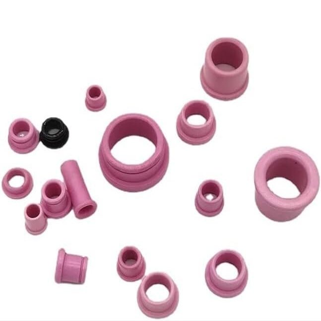 100PC Wear-Resistant Alumina Porcelain Eye Grooves - 6mm Inner Diameter, Perfect for Threading Wire and Clamping Applications