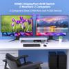 8K@60Hz HDMI DisplayPort KVM Switch 2 Monitors 2 Computers, 4K@120Hz Dual Monitor KVM Switches HDMI DisplayPort for 2 Computers Share 2 Monitors and 4 USB Devices for Keybord Mouse Printer Hard Drive view 2