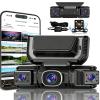 360Car Dvr WiFi 4channels Dash Cam Video Recorder, Front and Rear Fhd 1080p 180 Rotating Side-View Camera, 170Wide Angle, Covers 5 Lanes for Sedans, Suvs (NO-24-hour Parking Surveillance, No Card) view 1