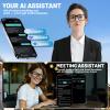 AI Smart Glasses for Men & Women Powered by ChatGPT, 164+ Languages Translation and Photochromic Lens, Meeting Assistant, Bluetooth Glasses w/ Music & Hands-Free Calling, UV & Blue Light Protection view 3