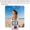 2026 New Mini Small Digital Camera with 1.47 in LCD Screen 1080P Retro Digital Pocket Size Camera with 32GB Card - Flip Screen, Built-in Flash, Strap - Ideal for Travel, Study, and Concerts (B,Green) view 2