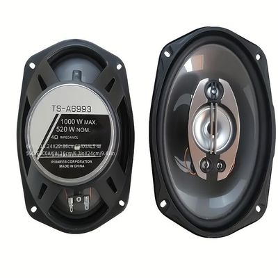 6x9-inch Five-Way car coaxial Speakers, 1000W MAX, 4-ohm impedance, Universal car Stereo Speakers, Designed for Door mounting, Offer Non-Destructive Installation.(TS-A6993)
