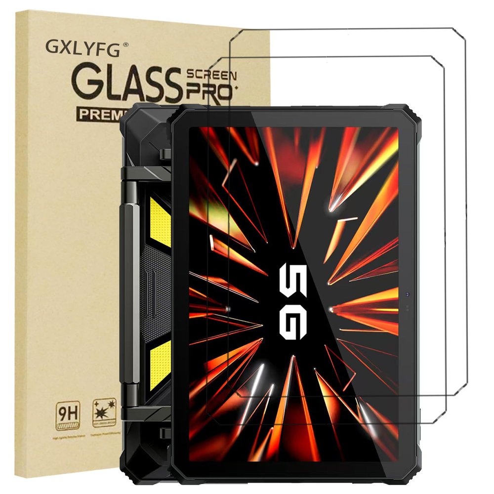 GXLYFG 2Pack Tempered Glass Screen Protectors Compatible with Blackview Active 12 Pro 11 Inch, Anti Scratch, Bubble Free, 9H Hardness