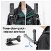 ZLiT Selfie Stick Backpack Clip Mount for Insta360 X2/X3/X4/X5/Ace Pro 2/Ace Pro Camera Backpack Clip Bracket (Black) view 3