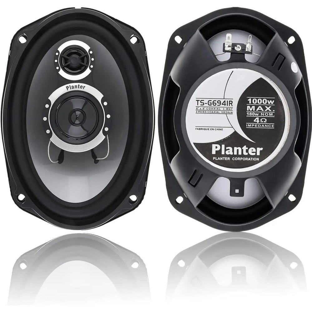 6x9-inch Five-Way car coaxial Speakers, 1000W MAX, 4-ohm impedance, Universal car Stereo Speakers, Designed for Door mounting, Offer Non-Destructive Installation. (TS-G6941R)